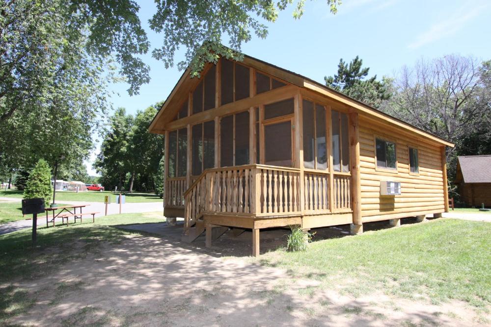 Two-Bedroom Log Cabin interior